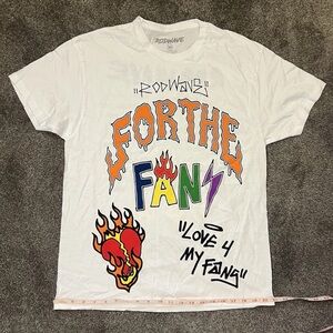 Rod Wave Concert Men Medium Tshirt with Urban Graffiti Design